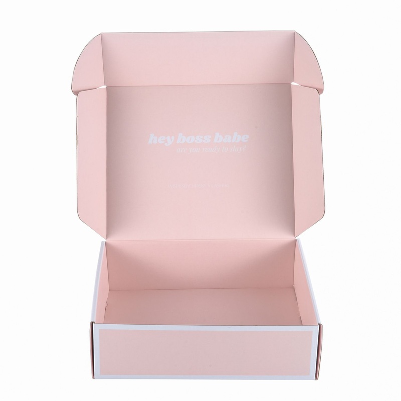 Wholesale Custom Pink Color Corrugated Mailer Mailing Cosmetic Lipstick Packaging Box – Shopping Bag and Carrier Bag price