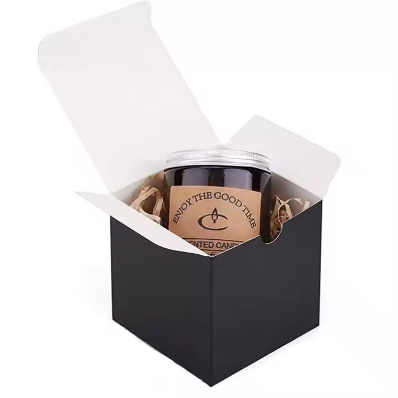 Biodegradable Cheap White Cardboard Kraft Paper Candle Packaging Box for Promotion Custom Cmyk Printing Box – Packaging Box and Folding Box price
