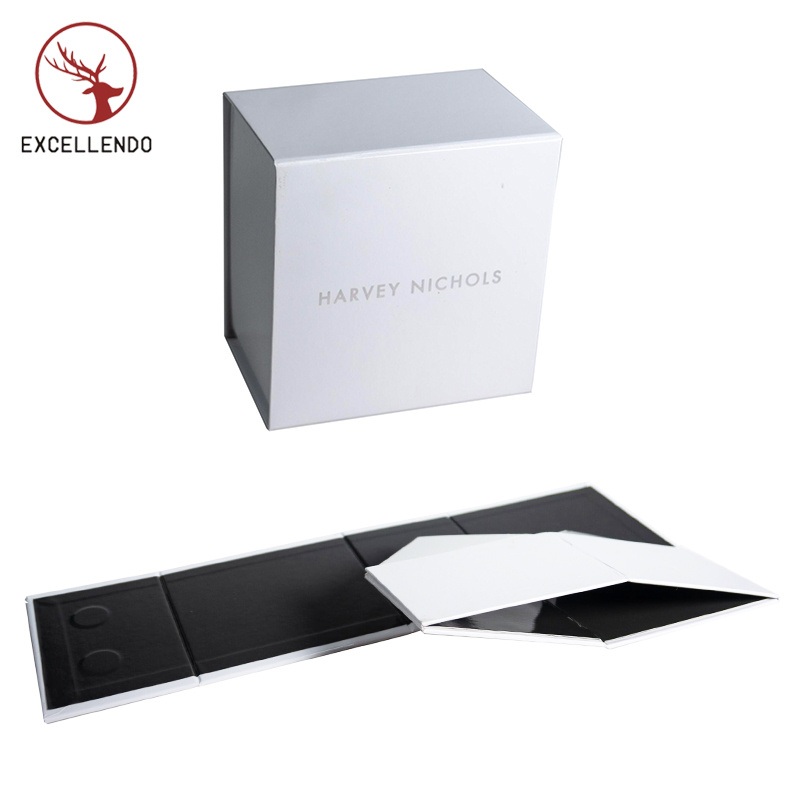 Hot Sale Flat Pack Square Foldable Gift Box with Magnetic Closure for Watch – Cosmetic Packaging and Packaging Box price