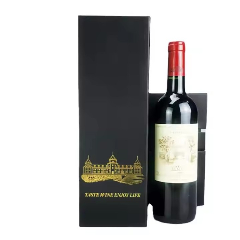 FF Brand Luxury Custom Foldable Wine Box High Quality Magnetic Paperboard with Embossing UV Coating Wholesale Gift Packaging – Wine Packaging Box and Foldable Box price