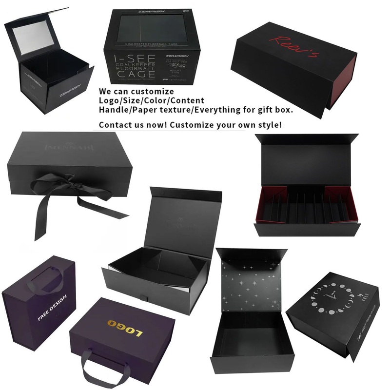 Bdl Custom Black Book Shaped Gift Boxes Logo 2mm Thick Magnetic Paper Packaging UV Advantage Embossing Printing Handling Foil – Magnetic Gift Box and Custom Packaging Box price