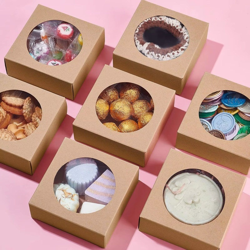 Candy Cookies Pastry Packaging Box with Clear PVC Window – Packaging Box and Candy Packaging Box price