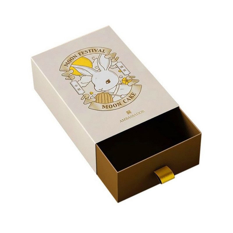 Custom Logo Luxury Sliding Cover Rigid Cardboard Packaging Gift Small Drawer Box Ribbon Jewelry Candle Cosmetics Packaging Box – Drawer Paper Box and Pull out Perfume Box price