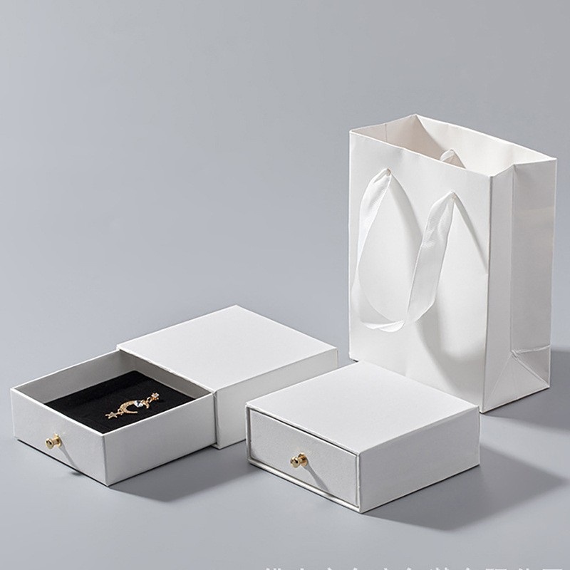 Custom Logo Luxury Sliding Cover Rigid Cardboard Paper Packaging Gift Small Drawer Box with Ribbon for Jewelry Candle Cosmetics Wallet Drawer Packaging – Drawer Paper Box and Pull out Perfume Box price