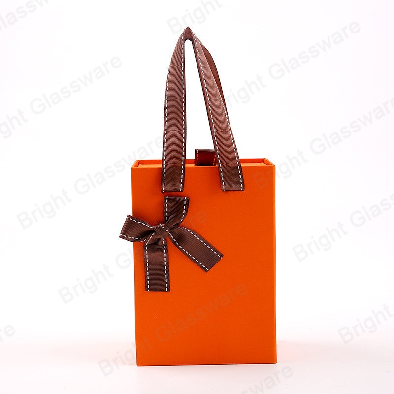 Hot Sale Carton Packaging Luxury Gift Box with Bag Suitable for Gift Packing – Orange Cosmetic Box and High Quality Packaging price