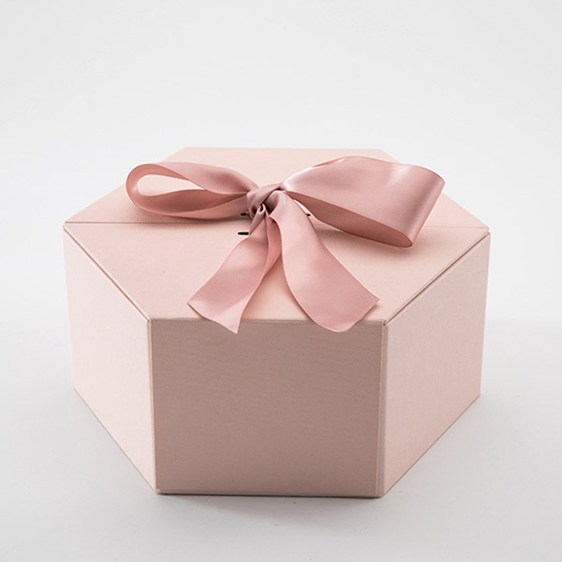 Wholesale Customized Colorful Flower Box with Ribbon Handle – Paper Gift Box and Printed Box price