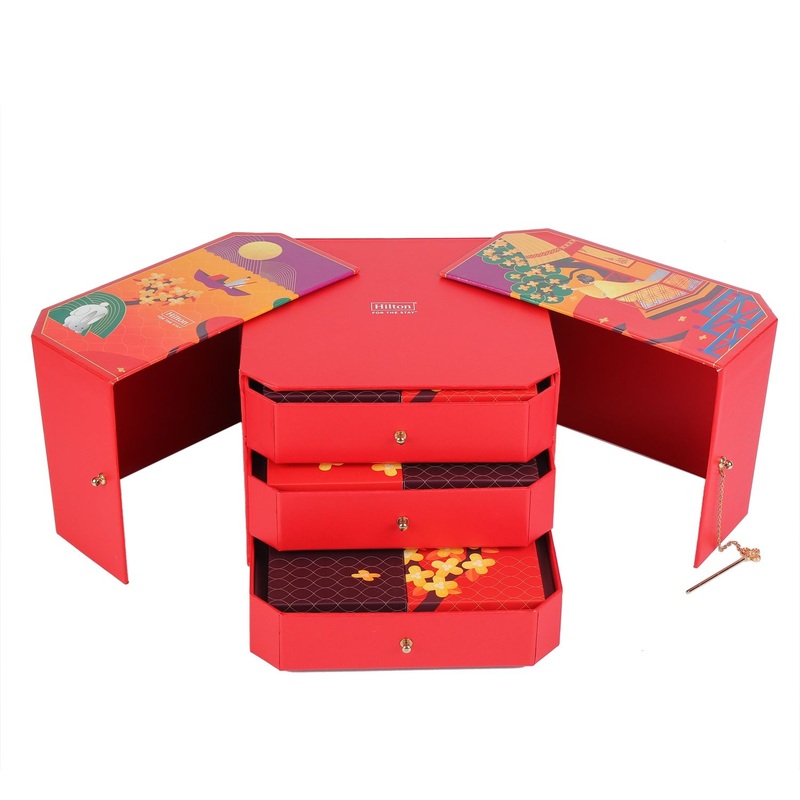 Luxury Magnetic Rigid Corrugated Cardboard Food Packaging Gift Paper Packing Collapsible Fast Food Container Cake Chocolate Pastry Ice Cream Cupcake Box – Gift Paper Box and Food Packaging Box price