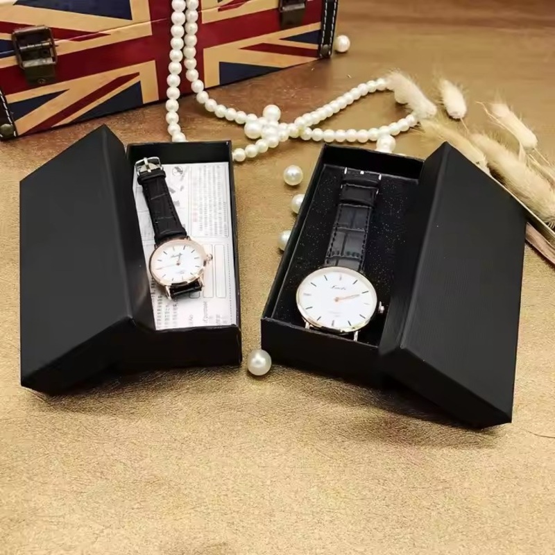 Wholesale Luxury Black Boxes with Cmyk Printing Embossing & Matt Lamination for Cosmetics Jewelry Watch Packaging Gift Box – Watch Packaging Box and Watch Box price