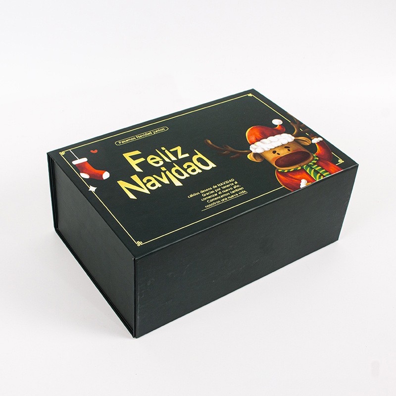 Custom Christmas Foldable Packaging Paper Box Collapsible Gift Boxes with Handle Automatic Production Machine Wholesale Foldable Storage Boxes – Gift Box and Storage Box price