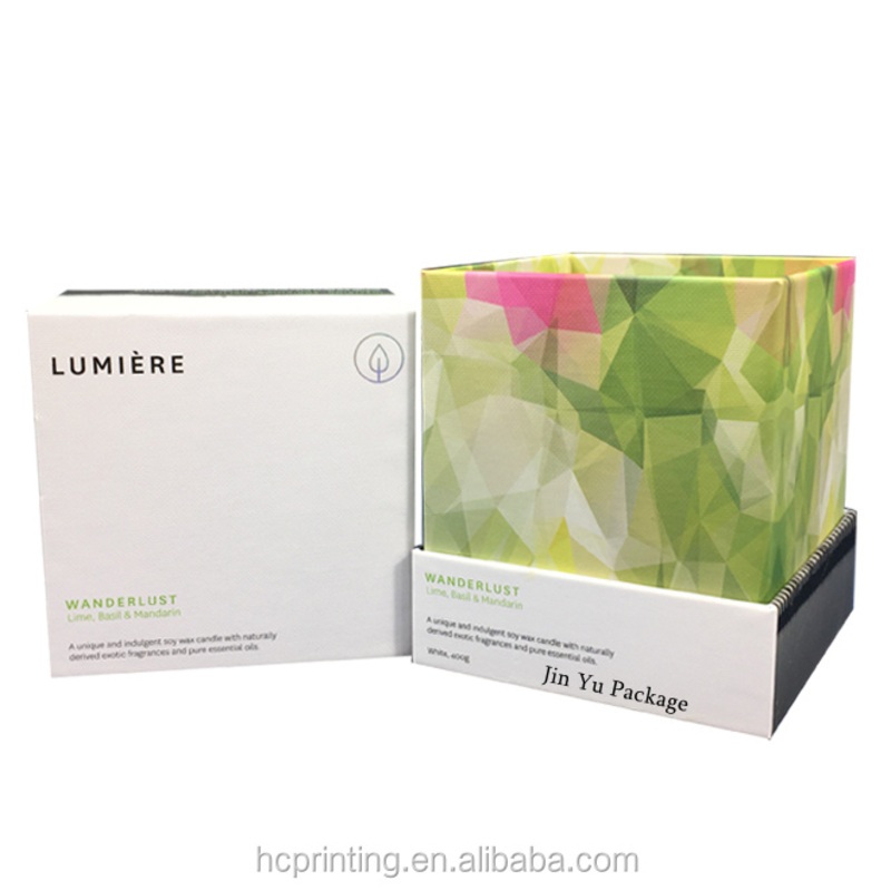 Rigid Printing Paper Gift Jasmin Candle Packaging Boxes Wholesale – Gift Packaging Box and Gift Box price