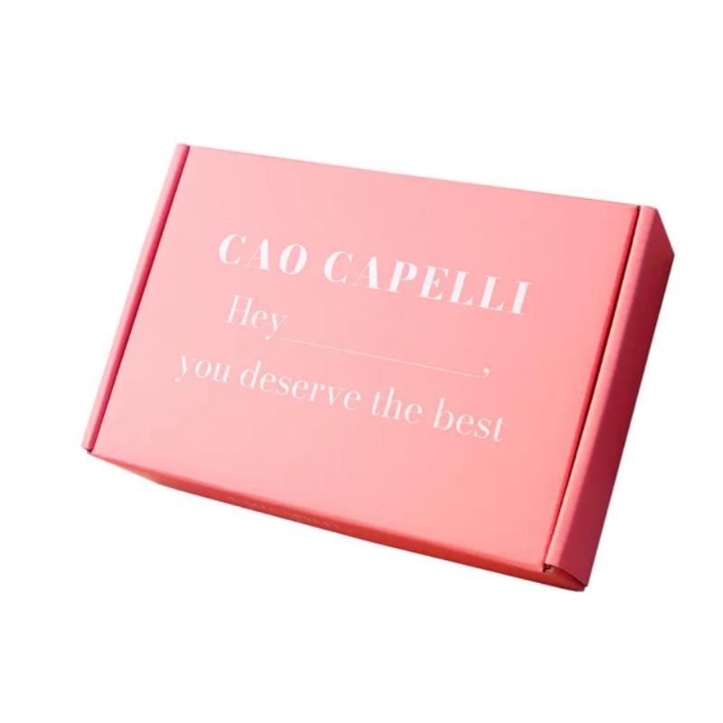 Small Batch Customized Pink E-Groove Corrugated Clothing Underwear Gift Paper Box Foldable Transportation Packaging Paper Box – Paper Box and Packaging Paper Box price