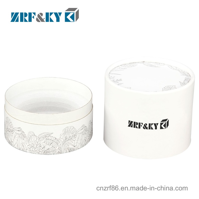 Custom Design White Round Cylindrical Paper Cylinder Box with Lids – Round Packaging Box and Round Cardboard Packaging Box price