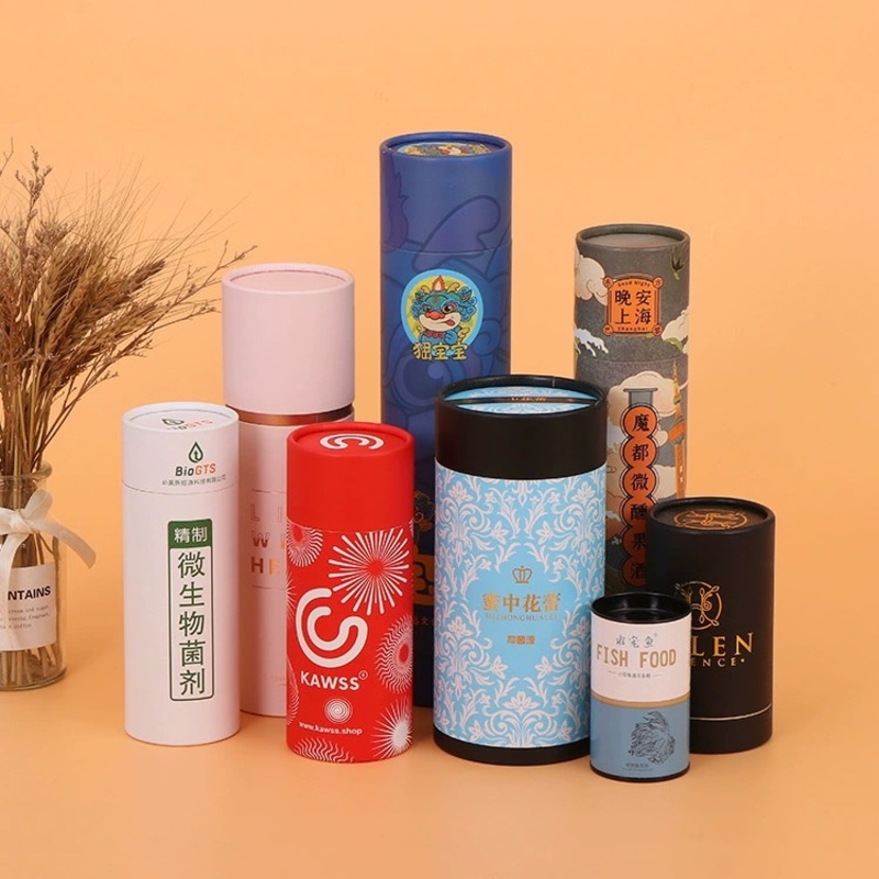 Food Grade Cardboard Round Cylinder Container Red Paper Tube – Paper Tube and Tube price