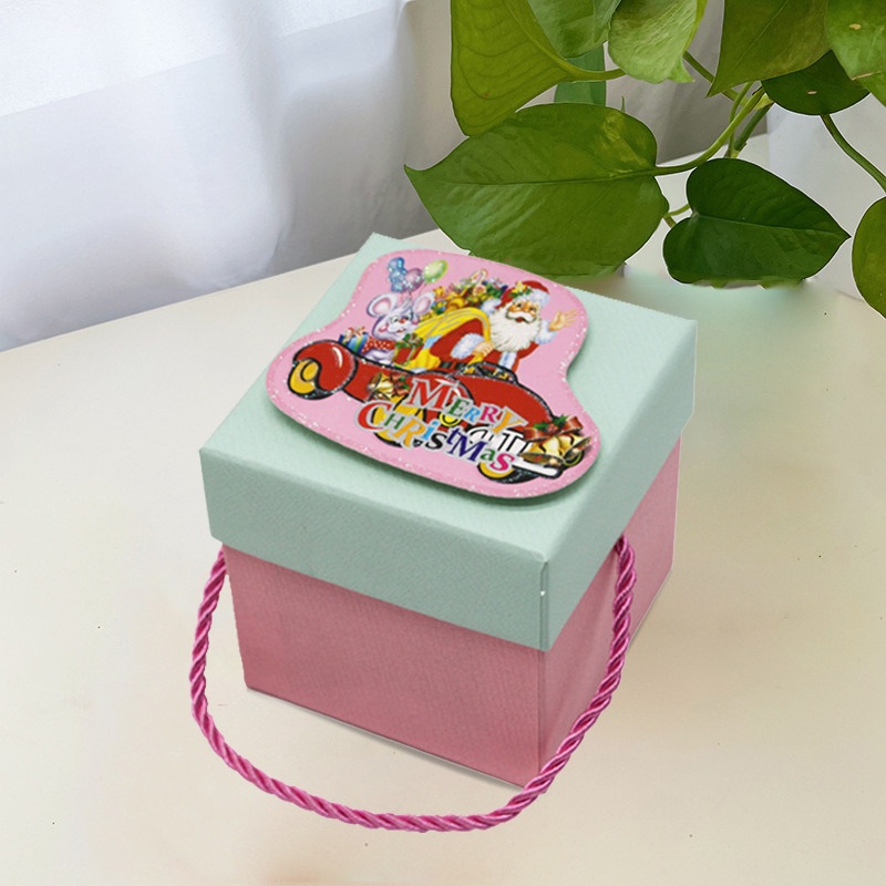 Hand Rope Customzied Christmas OEM ODM PU Handle Paper Gift Box – Paper Gift Box and Christmas Gift Box price