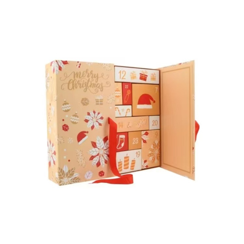 Custom Blind Jewelry Box Cosmetics and Chocolate Candies Christmas Advent Calender Box – Advent Christmas Calender Gift Boxes and Customizable Packaging Gift Boxes price