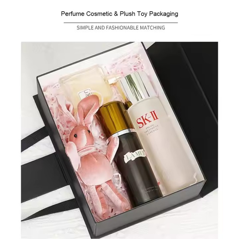 Factory Custom Gold Stamping Logo Clothing Gift Boxes Foldable Magnetic Gift Packaging Box with Handle – Packaging Box and Folding Box price