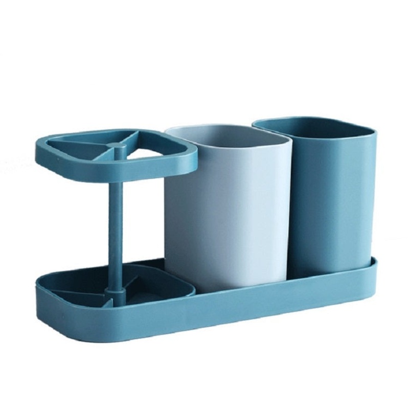 2 PCS Environmental Protection Creative Wheat Straw Mouthwashing Cup Couples Washing Cup Toothbrush Holder