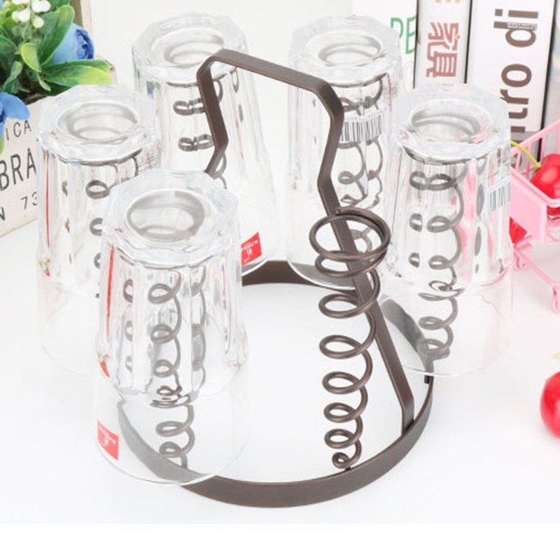 2 PCS Home Decoration Cup Holder Living Room Dining Room Can Beating Drain Cup Holder Cup Storage Rack