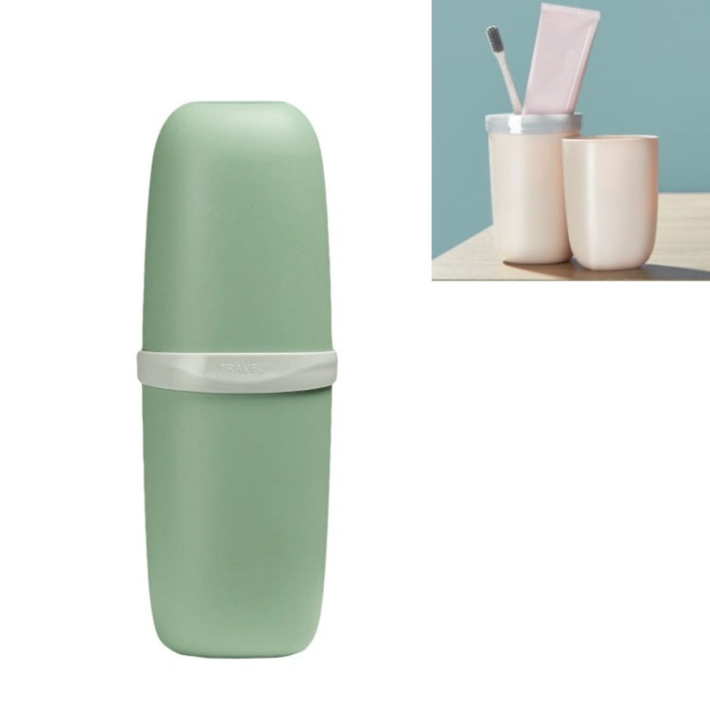 4 PCS Accompanying Cup Travel Portable Mouthwash Toothbrush Box