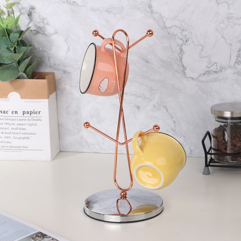 Mug Coffee Cup Cup Holder Tree-Shaped Hanging Drain Rack Kitchen Drain Tool