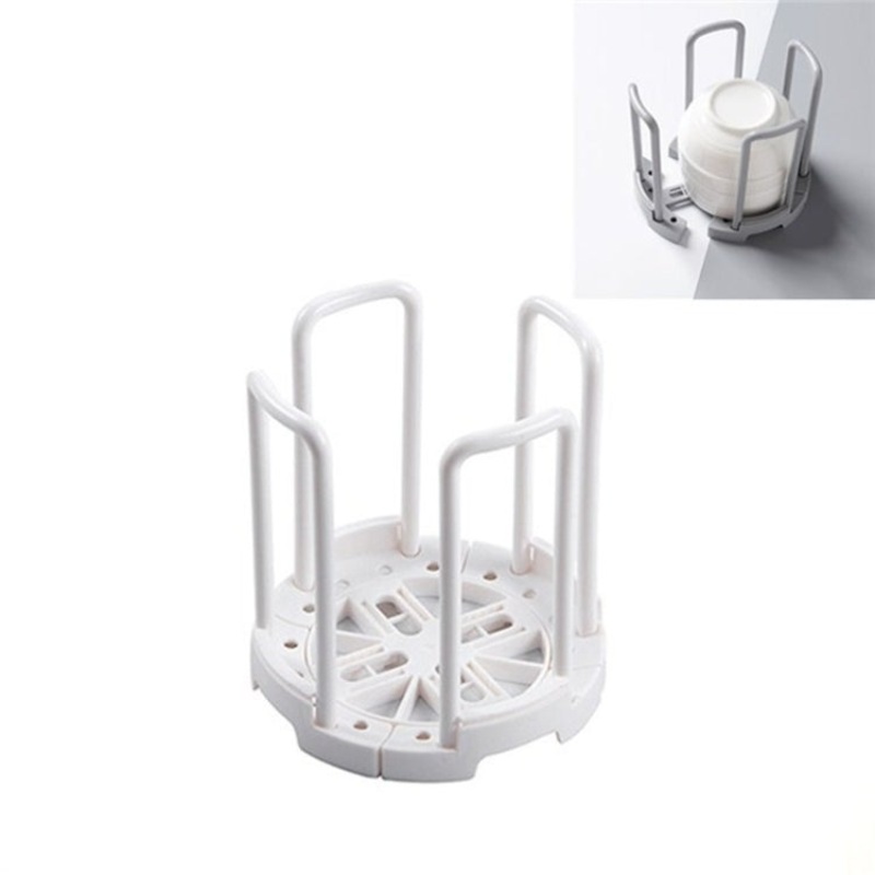 2 PCS Retractable Drain Dish Rack Household Detachable Kitchen Bowl Cup Storage Rack