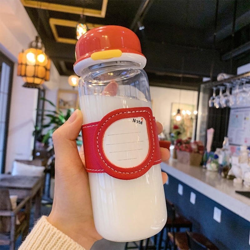 Anti-Scalding Cup Holder Large Capacity Note Paper Invisible Handle Home Glass Cup