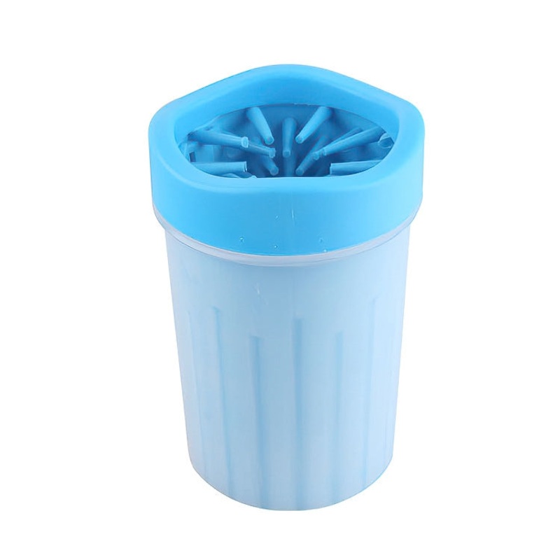 BG-W076 Cat And Dog Foot Washing Cup Outdoor Portable Pet Silicone Foot Washing Device, Specification: Large Blue