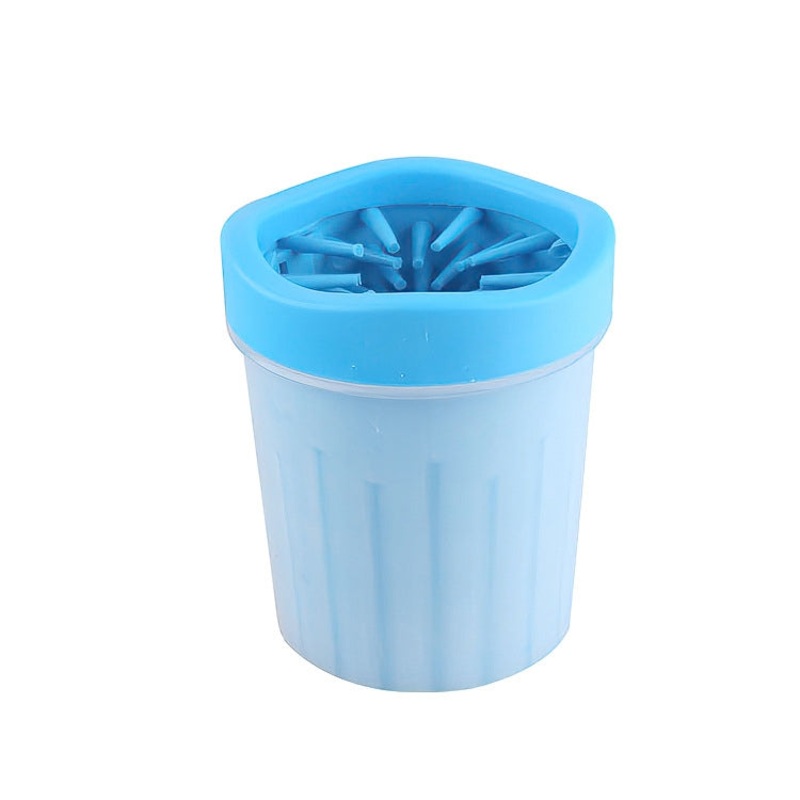 BG-W076 Cat And Dog Foot Washing Cup Outdoor Portable Pet Silicone Foot Washing Device, Specification: Small Blue