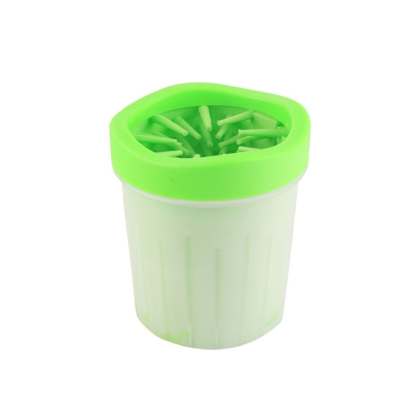 BG-W076 Cat And Dog Foot Washing Cup Outdoor Portable Pet Silicone Foot Washing Device, Specification: Small Green