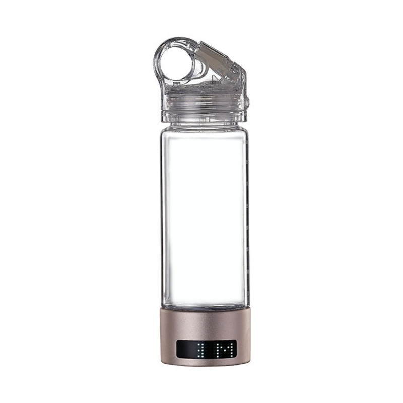 Hydrogen-Rich Water Cup Hydrogen Absorption Glass Cup with LED Light(English Version)