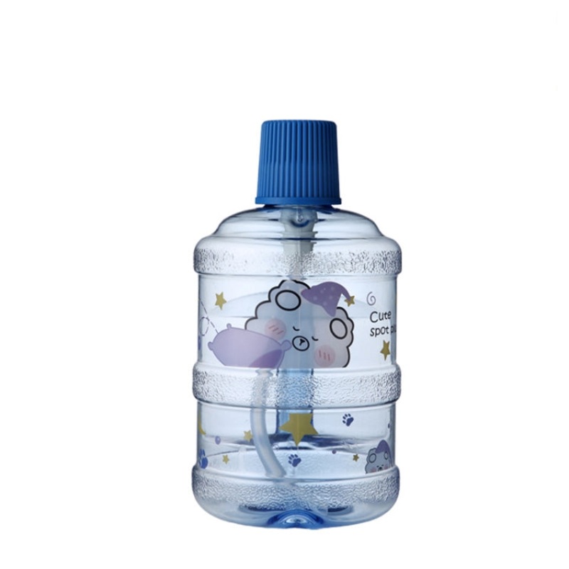 Large-Capacity Creative Water Bottle Student Children Straw Plastic Water Cup, Capacity: 1000ml