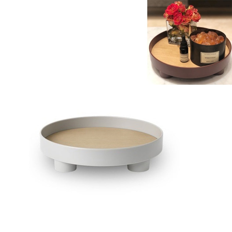 Multifunctional Storage Fruit Tray Cup Perfume Debris Desktop Decoration Plate Tray