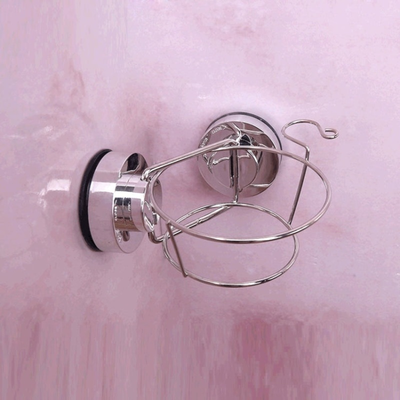 Powerful Suction Cup Hair Dryer Rack Bathroom Wall Suction Rack