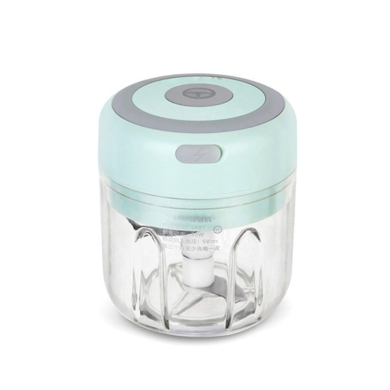 ZM-14 Household Mini Wireless Electric Garlic Masher, Colour: High Cup Green 250ml
