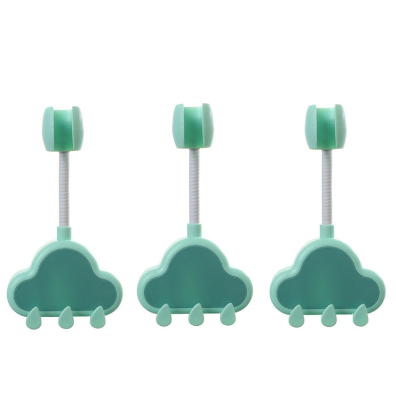 3 PCS Cloud Suction Cup Base Universal Adjustment Shower Bracket