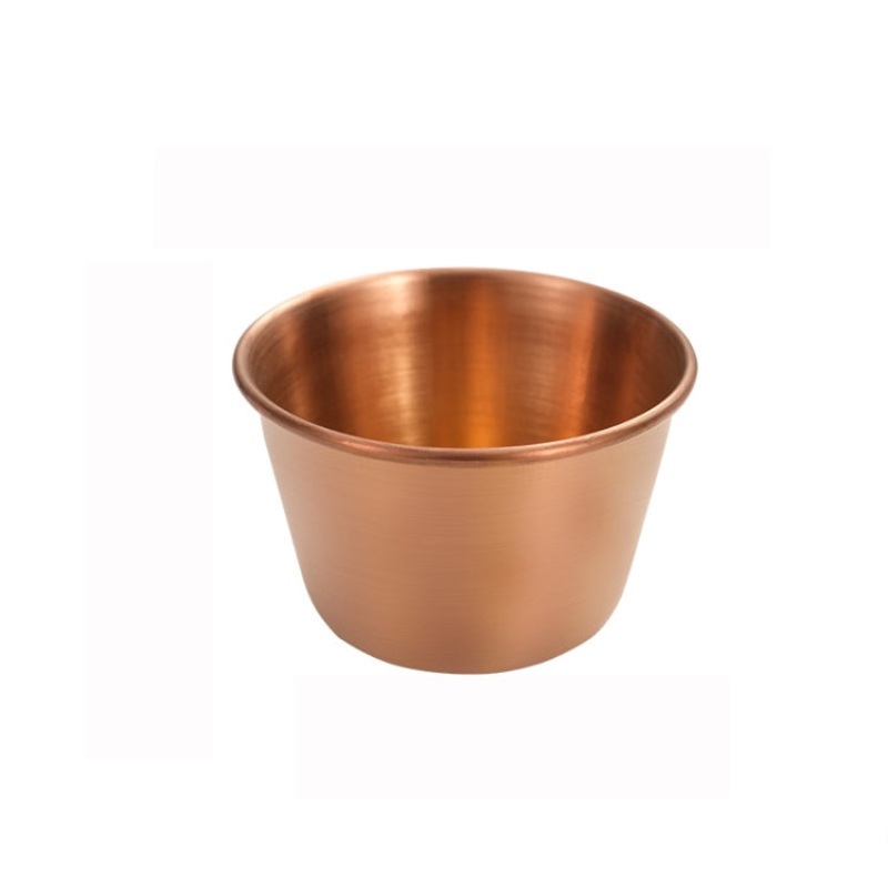 5 PCS Stainless Steel Tortilla Salad Tomato Sauce Cup, Specification 304 Small (Rose Gold)