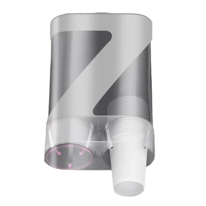 Automatic Cup Remover Holder Disposable Cup Rack Free Perforation Wall Hanging Cup Holder(White)