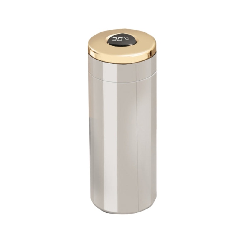H1018 Smart Insulation Cup 316 Stainless Steel Business Water Cup, Colour: Gray 420ml