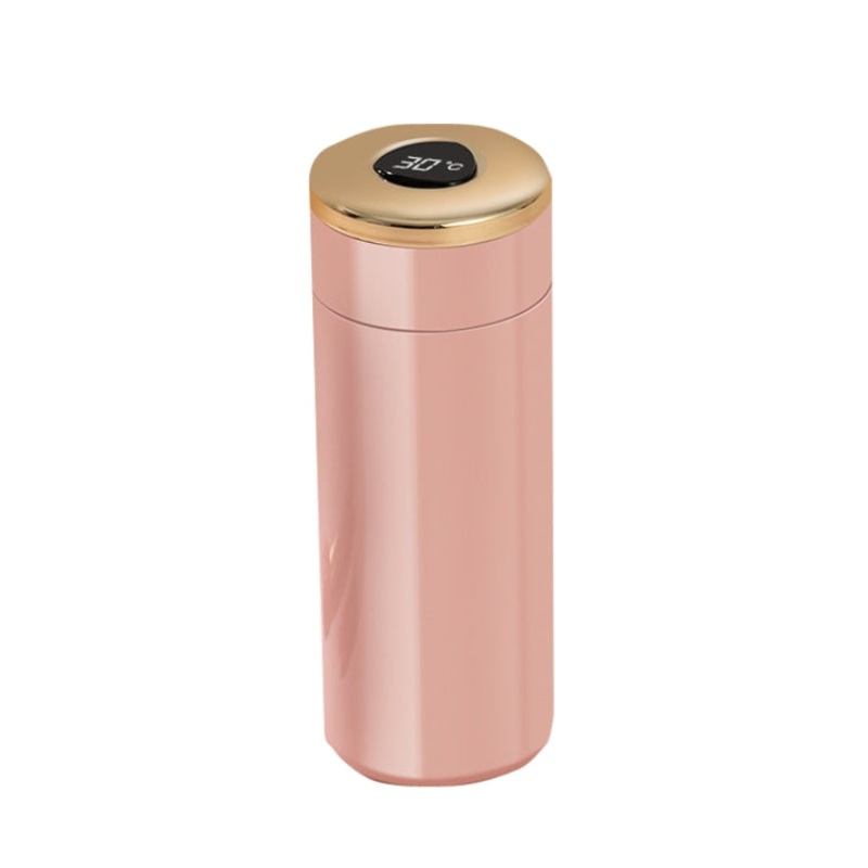 H1018 Smart Insulation Cup 316 Stainless Steel Business Water Cup, Colour: Pink 350ml