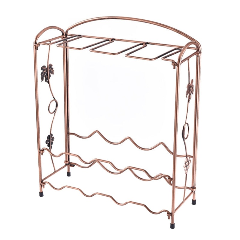Wrought Iron Wine Rack Wine Cup Holder Wine Cabinet Ornaments