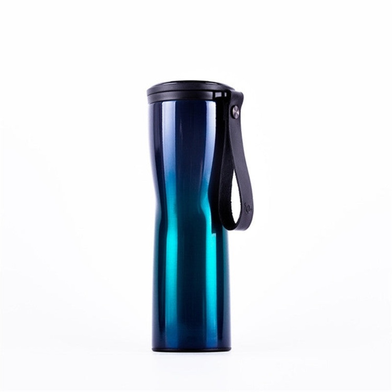 Intelligent Temperature Display 304 Stainless Steel Mug Coffee Cup (Blue)