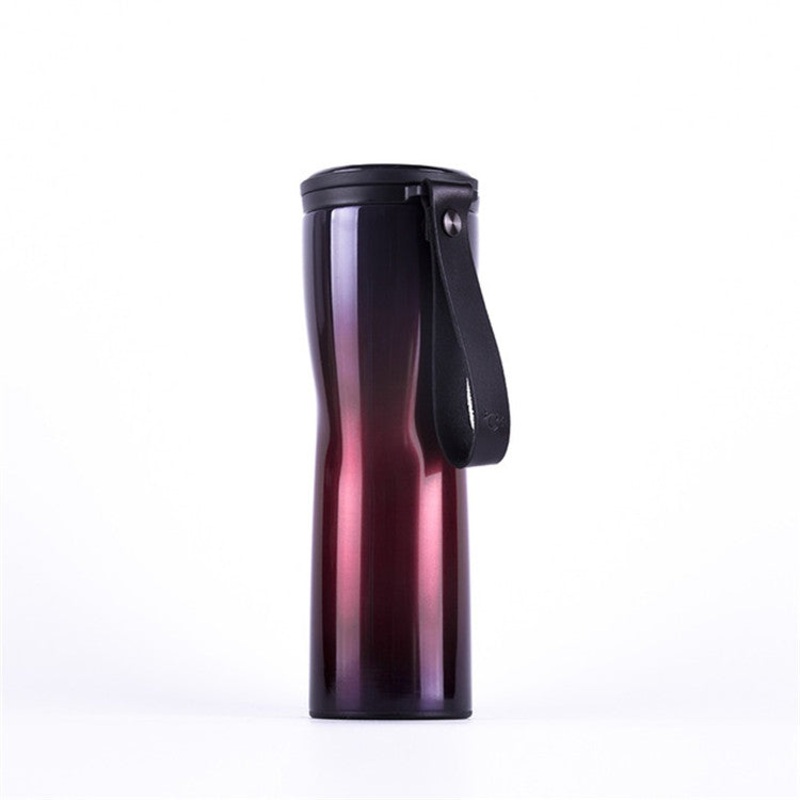 Intelligent Temperature Display 304 Stainless Steel Mug Coffee Cup (Purple)