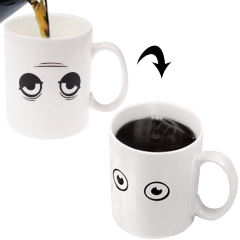 Magical Wake-Up Color Changing Ceramic Coffee Cup / Coffee Mug