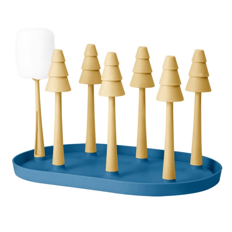 Plastic Tray Upside Down Drain Cup Storage Rack