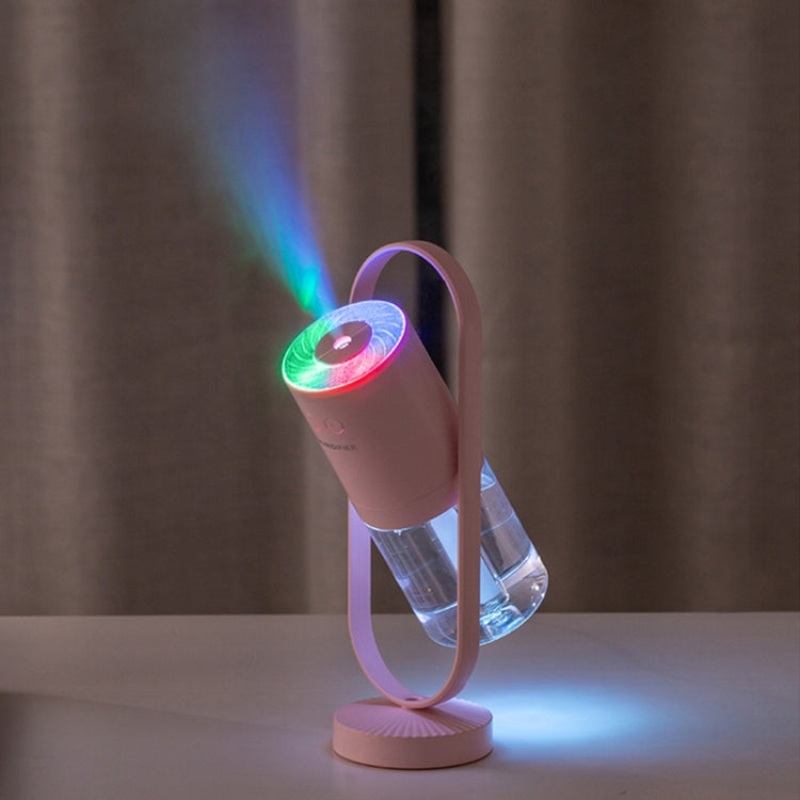 200ML Magic Projection Anion Air Humidifier Essential Oil Diffuser Cool Mist Air Purifier with 7 Color Lights