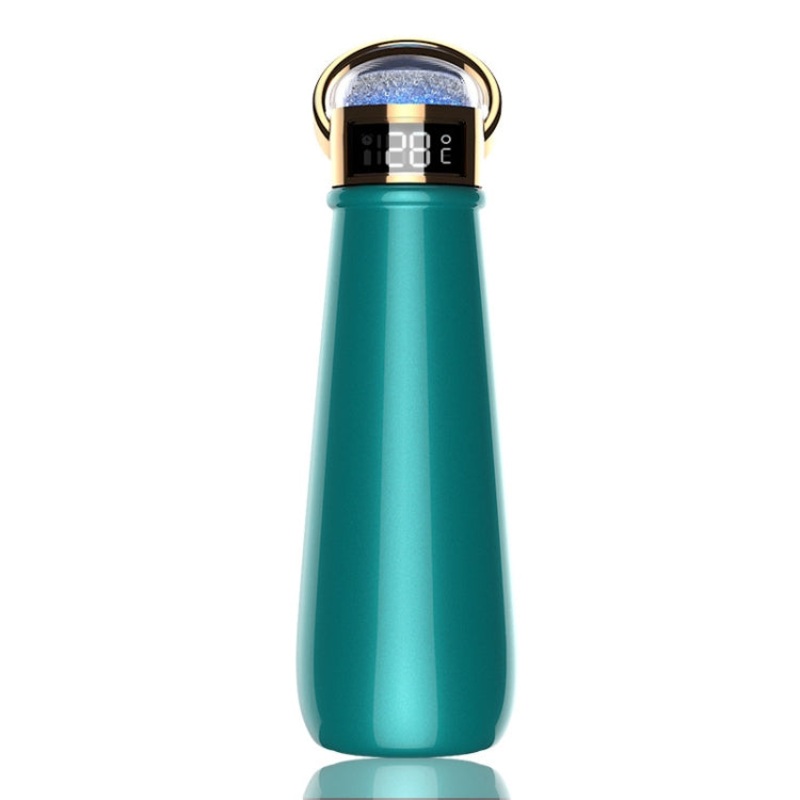 Angel Star Diamond Smart Display Temperature Reminder Drinking Water Stainless Steel Mug Water Cup, Capacity: 420ml