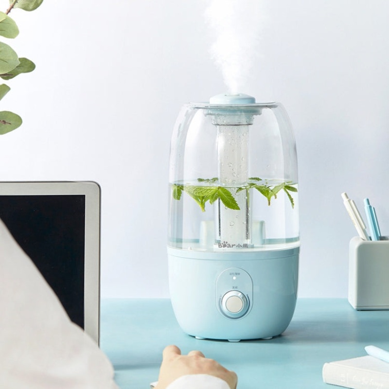 Bear Humidifier Household Silent Bedroom Pregnant Women Baby Air-conditioning Room Air Humidification Aroma Diffuser(Blue)