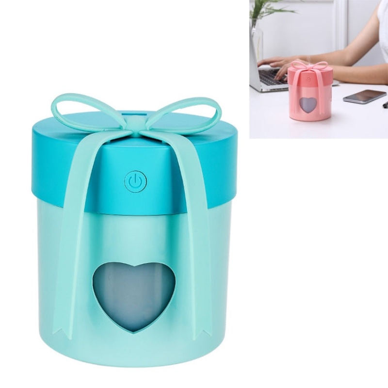 Creative Gift Box Style Air Humidifier USB Three-in-one Multifunctional Air Humidifier with Night Light