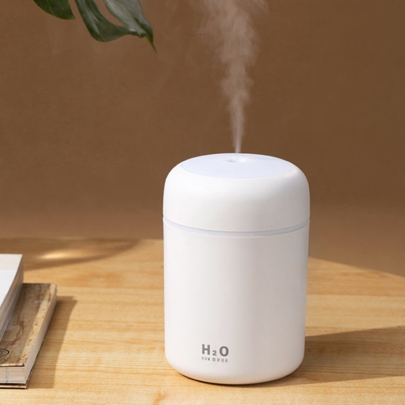 Dq-107 Mini Car Atomizer Colorful Light Water Instrument Meter Air Humidifier(White)