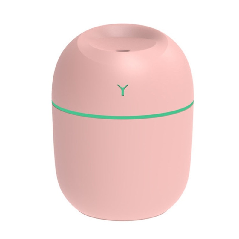 USB Mini Desktop Colorful Night Light Car Humidifier, Spec: 220ml (Y2-Pink)